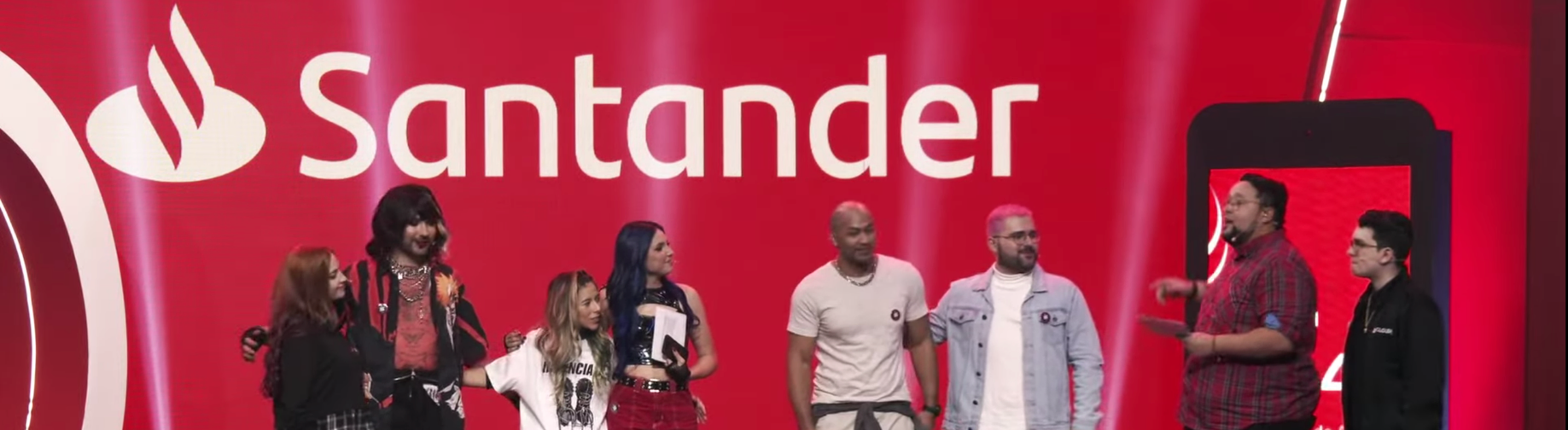 GGWEEK finalists on the Santander stage