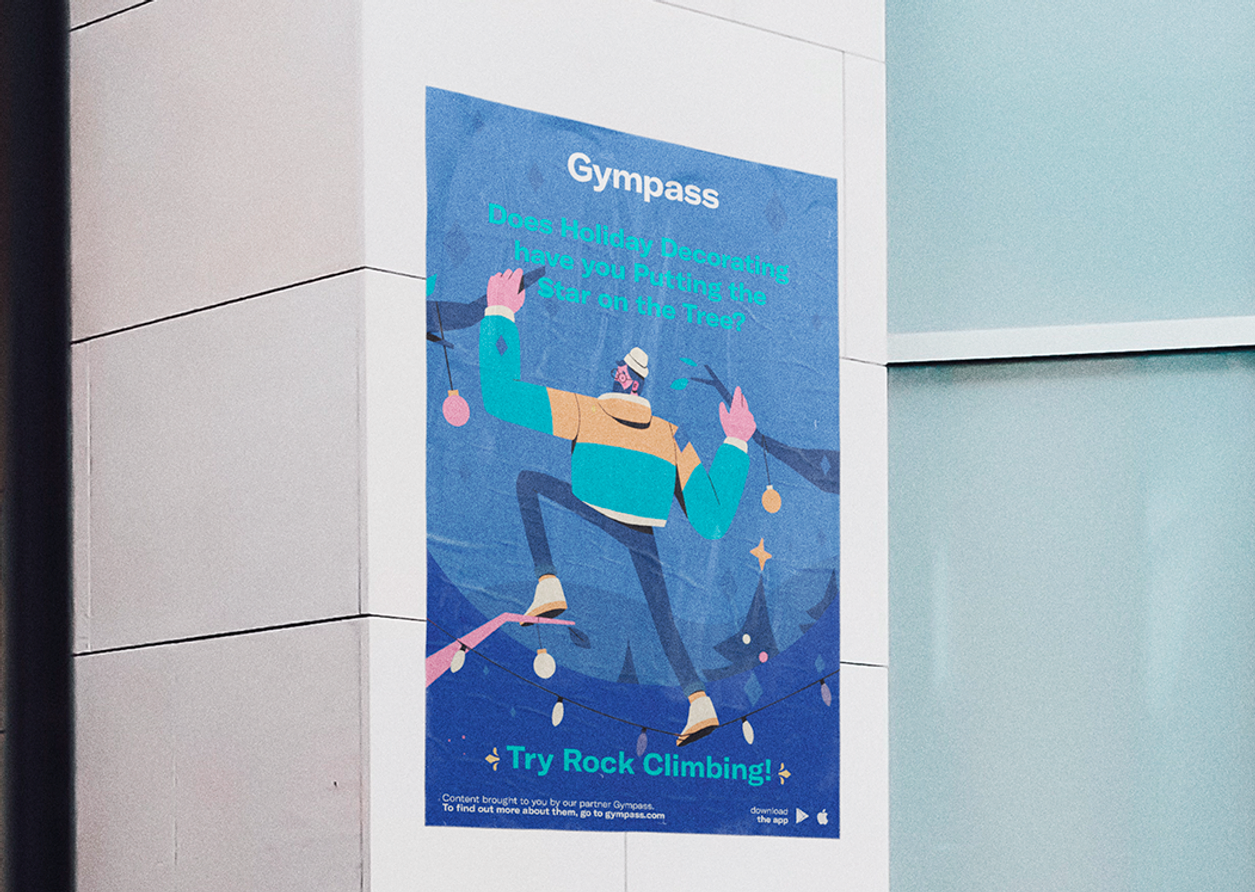 Gympass — Try Rock Climbing poster